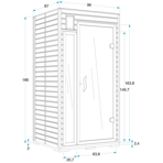    () Mountfield Mariana 2  97x87x186 