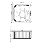    Kingston JCS - 58 B 200x200x91   9583 Sahara,  P - 04 Black