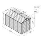   () Palram Skylight (6*10), tan