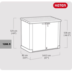   Keter   STORE IT OUT MAX 1200L, -