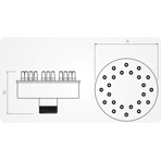    Fontana Cluster KD-115, 1 1/4